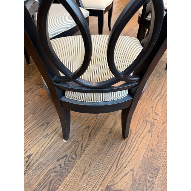 Century Furniture Black Table and 9 Chairs For Sale - Image 15 of 18