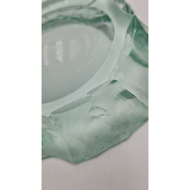 Glass Ashtray in Chiselled Cut Crystal by Pietro Chiesa for Erwin Burger, 1950s For Sale - Image 7 of 11