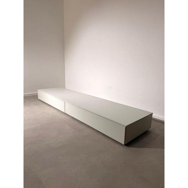 Wood Minimalist Low TV Cabinet from LEMA For Sale - Image 7 of 7