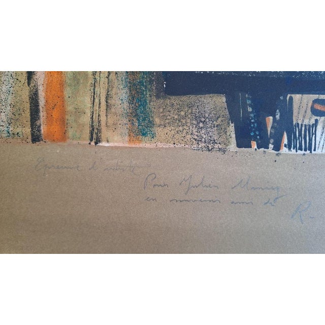 René Genis, Still Life with Blue Jug, Original Lithograph For Sale - Image 6 of 7