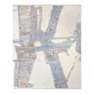 Handmade Modern Design Wool Rug. 9'1" X 11'11" For Sale