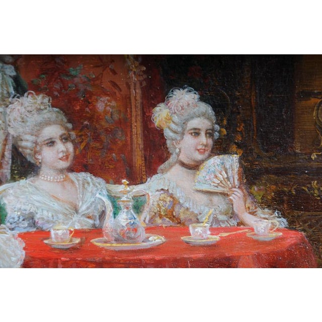 Stephan Sedlacek, Rococo Painting, Oil on Canvas, Framed For Sale - Image 17 of 18