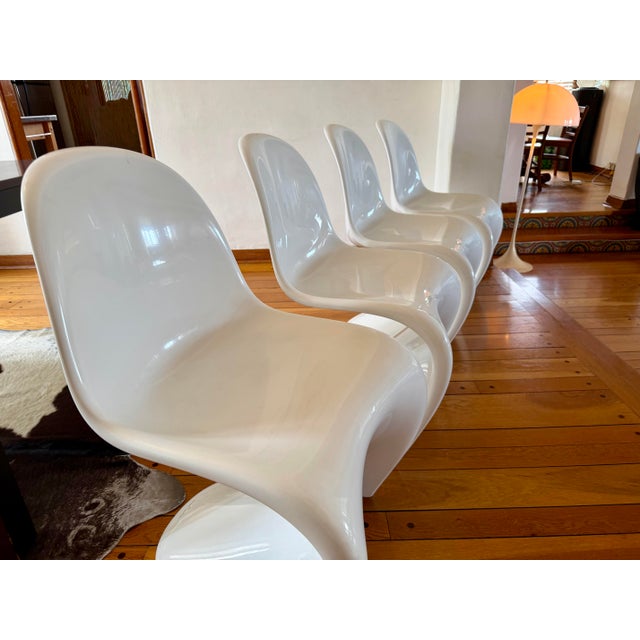 4 High End Verner Panton S-Chair Glossy Lacquer Finish for Herman Miller/Vitra For Sale - Image 11 of 11
