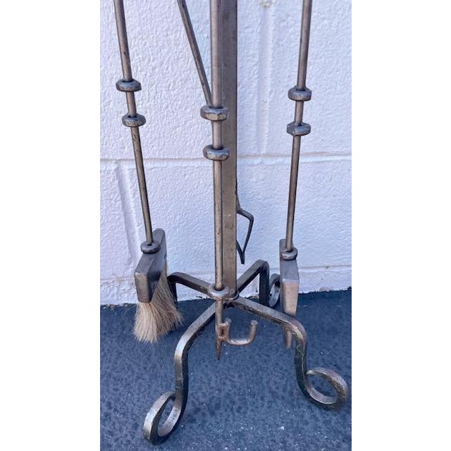 Bring understated European elegance to the hearth with this complete five-piece fireplace tool set acquired from the...