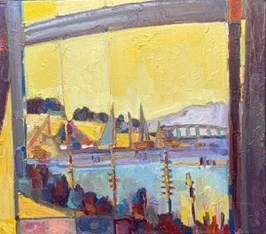 Contemporary Original Plein Air Fauvist Landscape Oil Painting by James Hartman