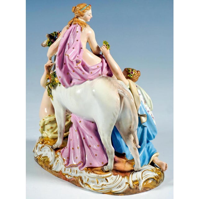 Porcelain Group by J.F. Eberlein for Meissen For Sale - Image 5 of 9