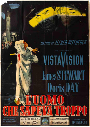 L’uomo Che Sapeva Troppo (The Man Who Knew Too Much) Poster, Italy, 1956