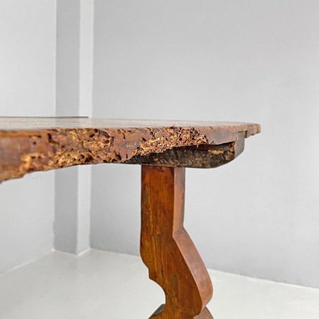 Brown Italian Wooden Fratino Table with Decorated Legs, 1700s For Sale - Image 8 of 18
