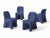 Contemporary Dalila Blue Armless Outdoor Chair by Gaetano Pesce for Cassina For Sale - Image 3 of 16