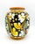 1980's Italian Caltagirone Ceramics Polychrome Hand Painted Terra Cotta Vase For Sale - Image 4 of 8