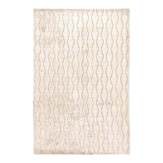 Pasargad DC Gray Indian Modern Bamboo Silk Rug For Sale