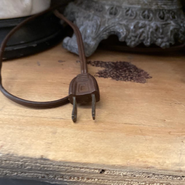 1950s Rococo Milk Glass Lamps - a Pair For Sale In Atlanta - Image 6 of 7