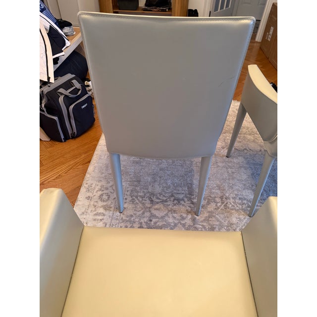 Design Within Reach Design Within Reach Bottega Leather Dining Room Armchair by Frag - Set of 4 For Sale - Image 4 of 12