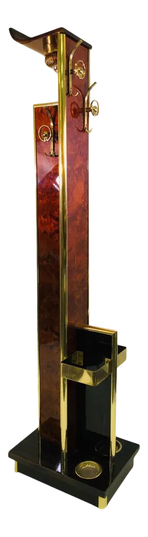 Mid 20th Century Italian High Style Hall Stand Attributed to Willy Rizzo