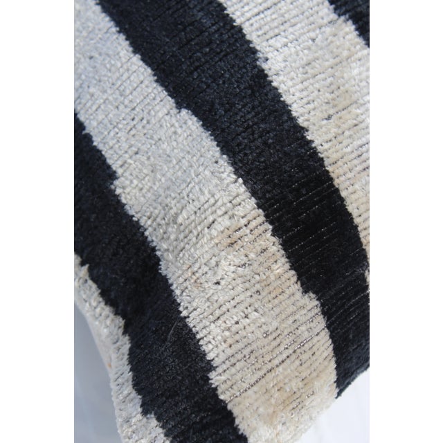 Contemporary Contemporary Silk Velvet Ikat Bohemian Pillow For Sale - Image 3 of 10
