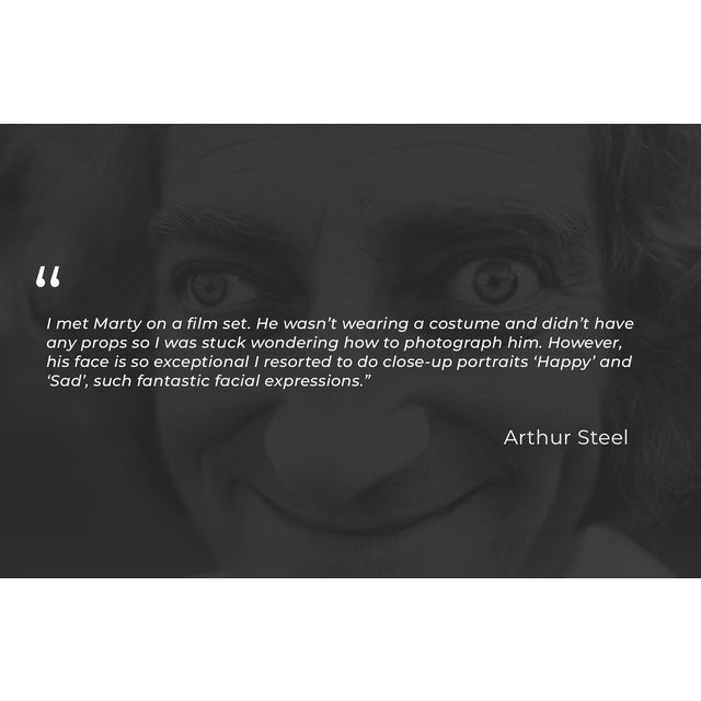 Contemporary Arthur Steel: Sad Marty Feldman, Limited Edition Photograph 44 X 30.5” For Sale - Image 3 of 3
