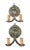This pair of stamped “Kayline Co. 1928” are made of cast brass with a wonderful patina picking up both pewter and faint...