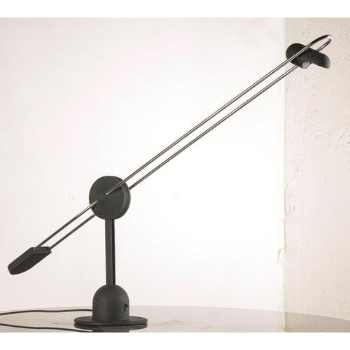 Table Lamp in Steel and Painted Metal For Sale - Image 9 of 9
