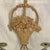 Tan Flower Basket Candle Sconces Metal and Plaster Composite - A Pair For Sale - Image 8 of 10