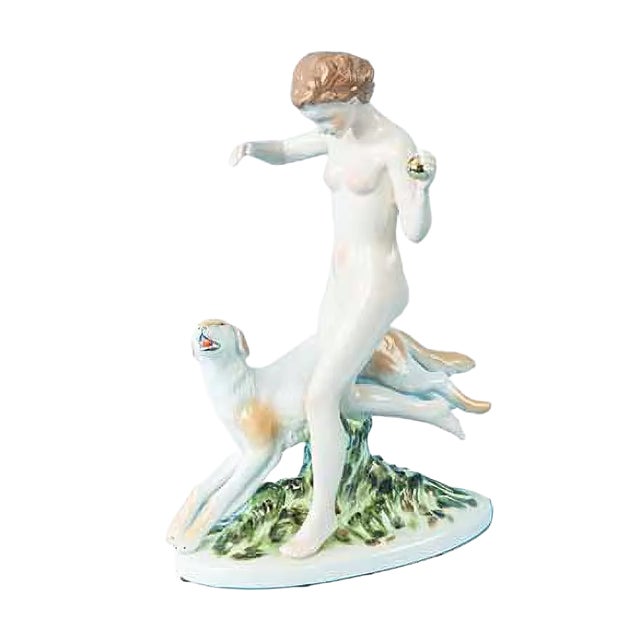 Art Deco Porcelain Figure, 1930s For Sale