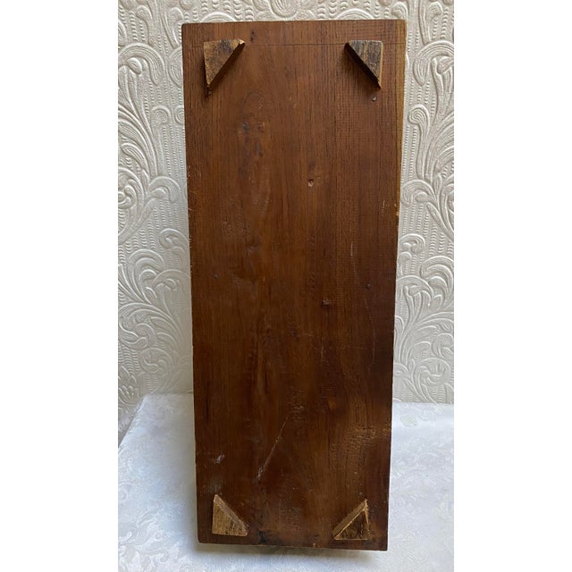 1950s Vintage Black Forest Hand Carved Walnut Jewelry Box For Sale - Image 12 of 13