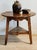 An English Georgian pine cricket table dating to the late 18th century, its generous round top showing a beautifully worn...