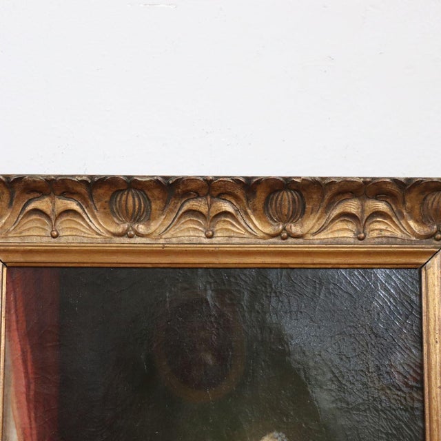 Scene Between Girls, 19th Century, Oil Painting on Canvas, Framed For Sale - Image 6 of 18