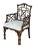 Antique George III Chinese Chippendale Armchair in Thibaut for Scalamandre For Sale - Image 4 of 8