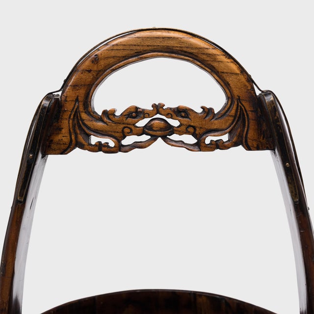 Chinese Twin Dragon Water Pail, C. 1850 For Sale - Image 4 of 5