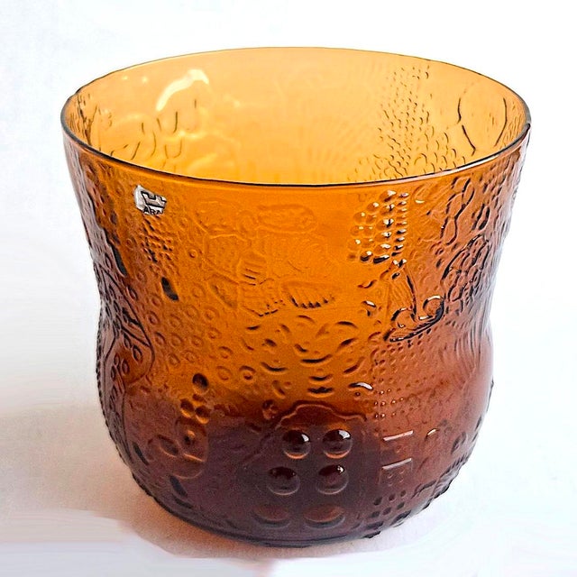 Mid-Century Modern 1960s Arabia Finland Glass Fauna Bowl by Oiva Toikka For Sale - Image 3 of 9