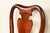 Wood Thomasville Queen Anne Carved Solid Mahogany Armchair For Sale - Image 7 of 11