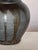 Mid-Century Modern Vintage Grey Hand Thrown Vase With Black Drip Glaze For Sale - Image 3 of 6
