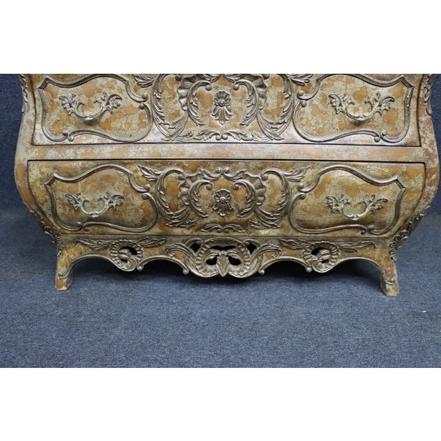 Late 20th Century Century Furniture Louis XVI Style Bombe Chest For Sale - Image 10 of 16