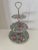 Ceramic Vintage Norquest China 3-Tier Hand Painted Floral Porcelain Lazy Susan Marked For Sale - Image 7 of 7