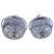 Matching Pair of Vintage-Style Crystal Flush Mount Ceiling Lights / Chandelier For Sale - Image 12 of 14