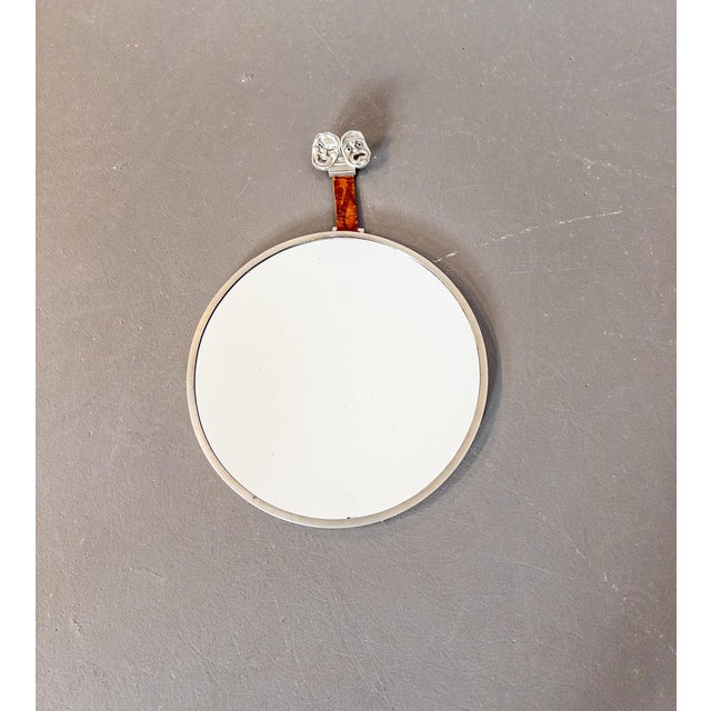 Metal Mirror by Hans Bergström for Ystad-Metall, 1932 For Sale - Image 7 of 7