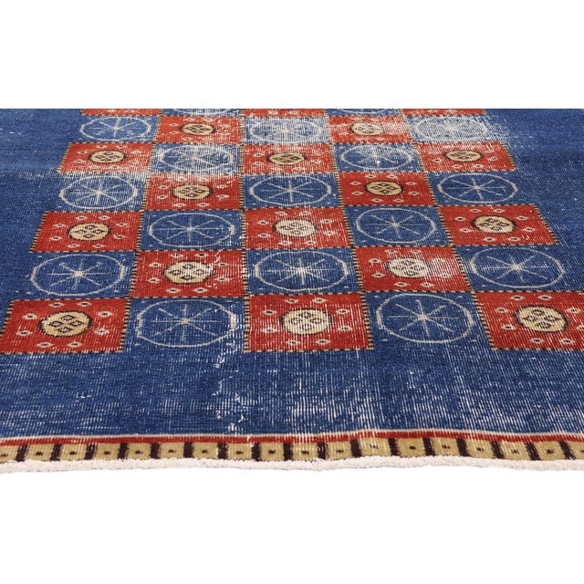 Zeki Muren Vintage Turkish Sivas Rug, 04'07 X 07'02 For Sale - Image 4 of 10