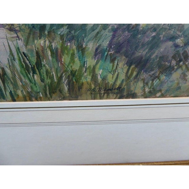 Henry Samuel Merritt, Riverside View, 1930s, Watercolour on Paper, Framed For Sale - Image 4 of 13
