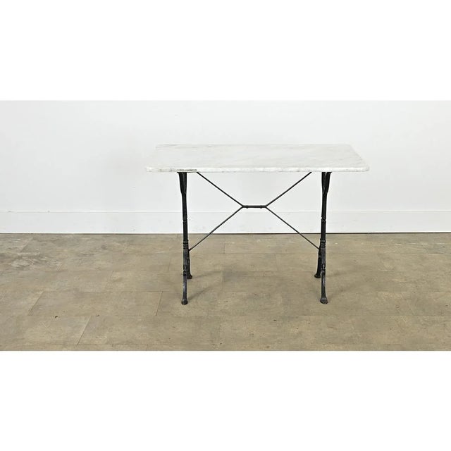 French19th Century Bistro Table With Marble Top For Sale - Image 10 of 10
