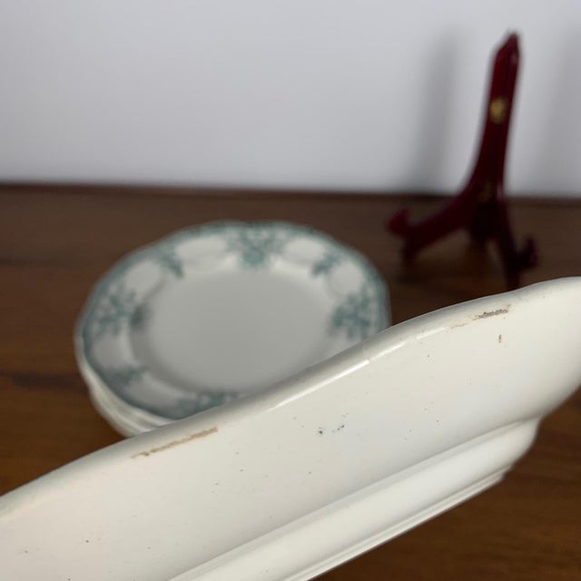 Compiègne Flat and Deep Plates from Longwy Factory, 1890s, Set of 6 For Sale - Image 17 of 18