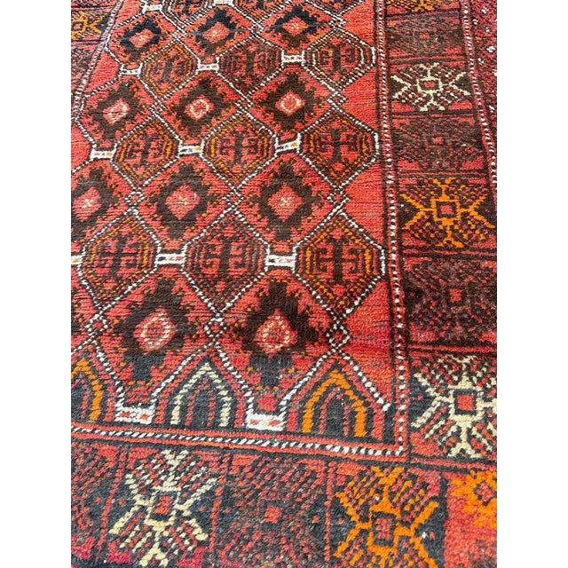 Turkmen Baluch Rug, 1950s For Sale - Image 14 of 18