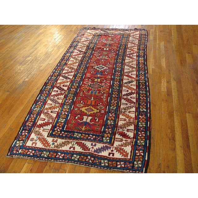 19th Century Caucasian Kazak Carpet ( 4' x 9'2" - 122 x 279 )