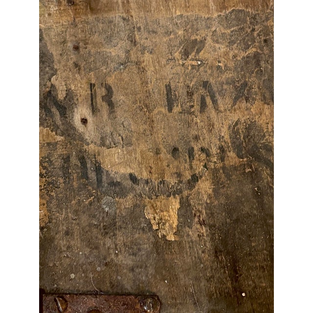 Antique C. 1870 British Military Campaign Arms Chest — Stenciled Halifax Transit For Sale In Columbus - Image 6 of 9