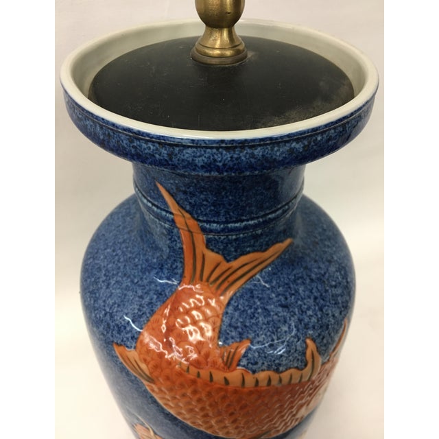 Ming Dynasty Vase Lamp With Prosperity Goldfish Chairish