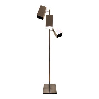 Koch & Lowy Chrome Floor Lamp For Sale