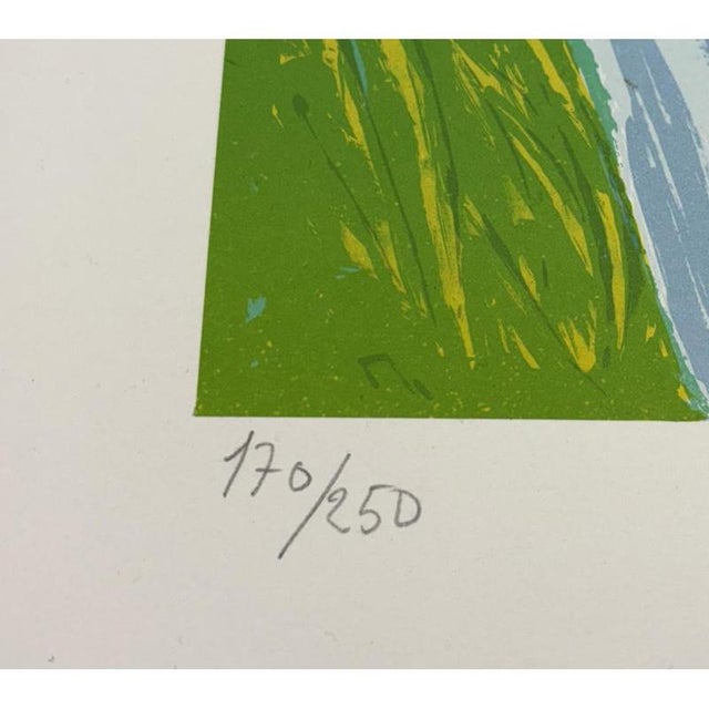 Jørgen Nash, Spring Figure, Lithograph in Colors, 1989 For Sale - Image 4 of 5