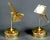 Made in brass Modern Pair of Sconces, or wall light, different utility possible, such as table lamps, wall sconces. Fully...