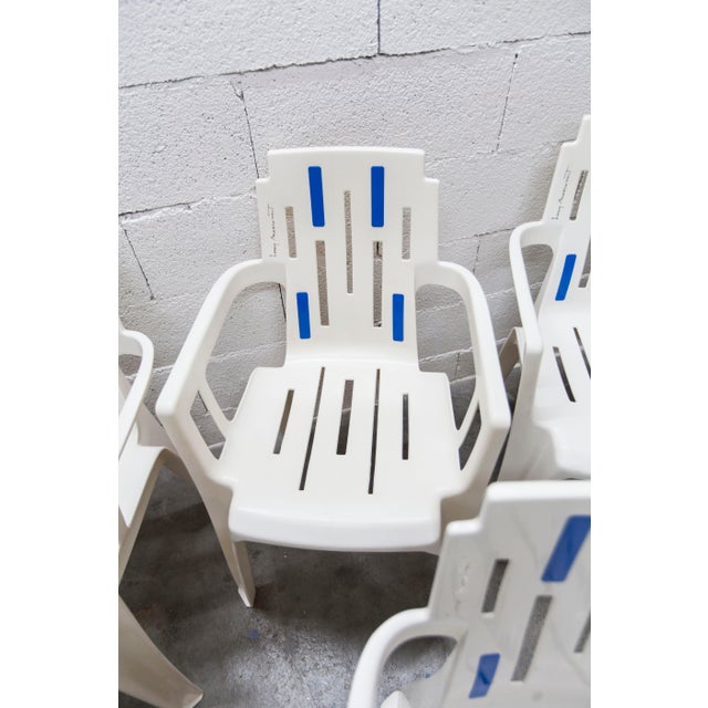 White Mambo Armchairs from Stamp, 1990, Set of 6 For Sale - Image 8 of 18