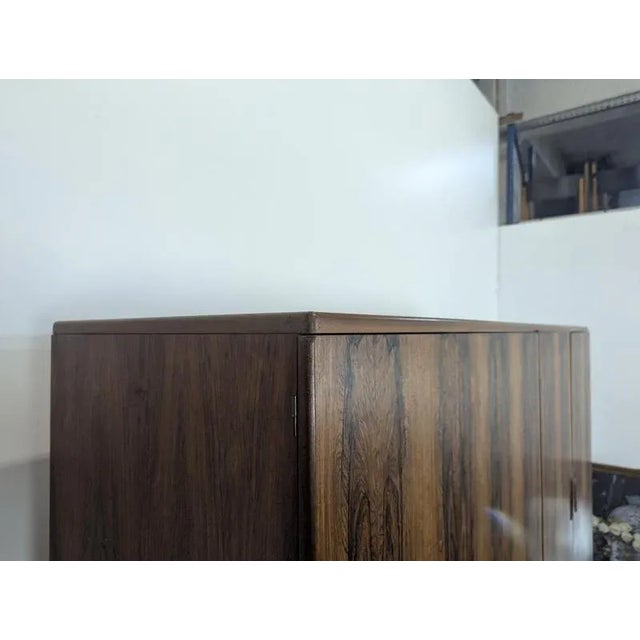 Wood Scandinavian Wardrobe in Rosewood For Sale - Image 7 of 17