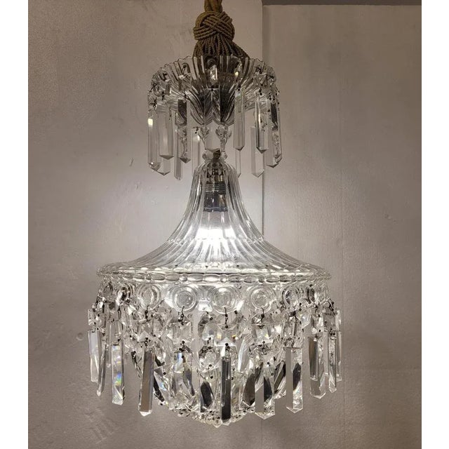 1940s Crystal Chandelier, Italy, 1940s For Sale - Image 5 of 11